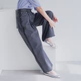 サイドライン タックワイドデニムパンツ | coen【women】 | 詳細画像4