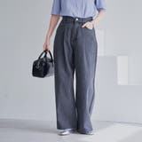 サイドライン タックワイドデニムパンツ | coen【women】 | 詳細画像5