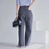 サイドライン タックワイドデニムパンツ | coen【women】 | 詳細画像7
