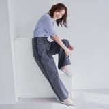 サイドライン タックワイドデニムパンツ | coen【women】 | 詳細画像8