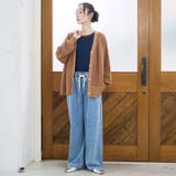 【新色 WEB限定カラーあり】コットンレーヨンデニムワイドパンツ(インフルエンサ… | coen【women】 | 詳細画像15