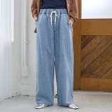 【新色 WEB限定カラーあり】コットンレーヨンデニムワイドパンツ(インフルエンサ… | coen【women】 | 詳細画像17