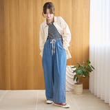 【新色 WEB限定カラーあり】コットンレーヨンデニムワイドパンツ(インフルエンサ… | coen【women】 | 詳細画像20
