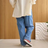 【新色 WEB限定カラーあり】コットンレーヨンデニムワイドパンツ(インフルエンサ… | coen【women】 | 詳細画像24