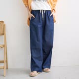 【新色 WEB限定カラーあり】コットンレーヨンデニムワイドパンツ(インフルエンサ… | coen【women】 | 詳細画像26