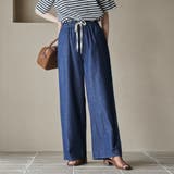 【新色 WEB限定カラーあり】コットンレーヨンデニムワイドパンツ(インフルエンサ… | coen【women】 | 詳細画像31