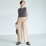 【新色 WEB限定カラーあり】コットンレーヨンデニムワイドパンツ(インフルエンサ… | coen【women】 | 詳細画像9