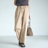 BEIGE | 【新色 WEB限定カラーあり】コットンレーヨンデニムワイドパンツ(インフルエンサ… | coen【women】