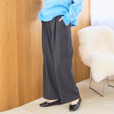 DK.GRAY | イージービューティーワイド暖パンツ | coen【women】