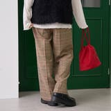 【定番】イージービューティーチェックワイドパンツ（WEB限定サイズあり） | coen【women】 | 詳細画像15 