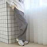 【定番】イージービューティーチェックワイドパンツ（WEB限定サイズあり） | coen【women】 | 詳細画像3 