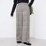 【定番】イージービューティーチェックワイドパンツ（WEB限定サイズあり） | coen【women】 | 詳細画像6 