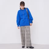 【定番】イージービューティーチェックワイドパンツ（WEB限定サイズあり） | coen【women】 | 詳細画像7 