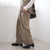 ウールライク裏起毛イージーカーブパンツ | coen【women】 | 詳細画像14 