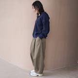 ウールライク裏起毛イージーカーブパンツ | coen【women】 | 詳細画像22 