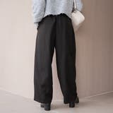 ウールライク裏起毛イージーカーブパンツ | coen【women】 | 詳細画像4 