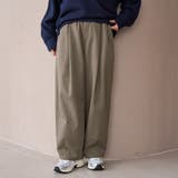 MOCA | ウールライク裏起毛イージーカーブパンツ | coen【women】