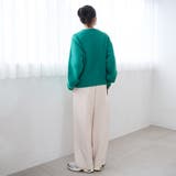 【REVERSE WARM】あったかスウェット ワイドカーブパンツ | coen【women】 | 詳細画像23