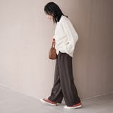 【REVERSE WARM】あったかスウェット ワイドカーブパンツ | coen【women】 | 詳細画像28