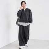 【REVERSE WARM】あったかスウェット ワイドカーブパンツ | coen【women】 | 詳細画像4