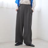 DK.GRAY | 【REVERSE WARM】あったかスウェット ワイドカーブパンツ | coen【women】