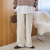 NATURAL | 3Dフラワー刺繍 コーデュロイイージーワイドパンツ | coen【women】