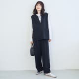 【定番/新サイズ登場】イージービューティーワイドパンツ（WEB限定サイズあり） | coen【women】 | 詳細画像2 