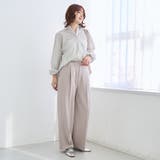 【定番/新サイズ登場】イージービューティーワイドパンツ（WEB限定サイズあり） | coen【women】 | 詳細画像7 