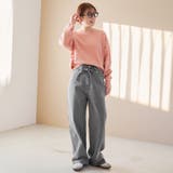 ウエストリボン ワイドストレートデニムパンツ | coen【women】 | 詳細画像2 