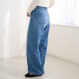 ウエストリボン ワイドストレートデニムパンツ | coen【women】 | 詳細画像22 