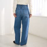 ウエストリボン ワイドストレートデニムパンツ | coen【women】 | 詳細画像23 