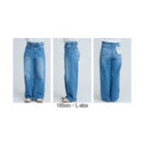 ウエストリボン ワイドストレートデニムパンツ | coen【women】 | 詳細画像25 