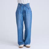 ウエストリボン ワイドストレートデニムパンツ | coen【women】 | 詳細画像26 
