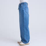 ウエストリボン ワイドストレートデニムパンツ | coen【women】 | 詳細画像27 