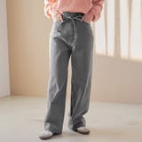 ウエストリボン ワイドストレートデニムパンツ | coen【women】 | 詳細画像3 