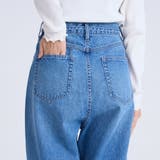 ウエストリボン ワイドストレートデニムパンツ | coen【women】 | 詳細画像32 