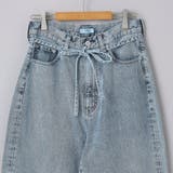 ウエストリボン ワイドストレートデニムパンツ | coen【women】 | 詳細画像35 