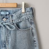 ウエストリボン ワイドストレートデニムパンツ | coen【women】 | 詳細画像37 