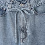 ウエストリボン ワイドストレートデニムパンツ | coen【women】 | 詳細画像38 