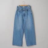 ウエストリボン ワイドストレートデニムパンツ | coen【women】 | 詳細画像46 