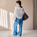 花柄刺繍 ワイドストレートデニムパンツ | coen【women】 | 詳細画像10 