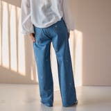 花柄刺繍 ワイドストレートデニムパンツ | coen【women】 | 詳細画像13 