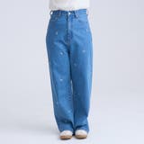 花柄刺繍 ワイドストレートデニムパンツ | coen【women】 | 詳細画像16 