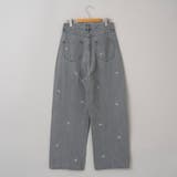 花柄刺繍 ワイドストレートデニムパンツ | coen【women】 | 詳細画像24 