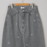 花柄刺繍 ワイドストレートデニムパンツ | coen【women】 | 詳細画像25 