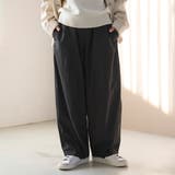 BLACK | ポリツイルコクーンパンツ | coen【women】