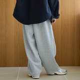 ダンボールイージーワイド カーブスウェットパンツ | coen【women】 | 詳細画像14 