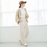 リネンタッチイージーカーブパンツ | coen【women】 | 詳細画像15 