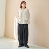 リネンタッチイージーカーブパンツ | coen【women】 | 詳細画像2 