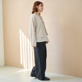 リネンタッチイージーカーブパンツ | coen【women】 | 詳細画像3 